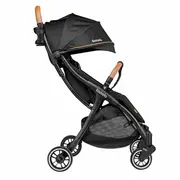 Carucior sport, Lionelo, Julie One, De la nastere, Greutate redusa, Cu accesorii, Cadru din aluminiu, 0-22 kg, Pliere compacta pentru avion, Conform cu standardele europene de securitate EN1888-1 si EN1888-2, Negru BYNLO-JULIE_ONE_BLACK