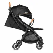 Carucior sport, Lionelo, Julie One, De la nastere, Greutate redusa, Cu accesorii, Cadru din aluminiu, 0-22 kg, Pliere compacta pentru avion, Conform cu standardele europene de securitate EN1888-1 si EN1888-2, Negru BYNLO-JULIE_ONE_BLACK