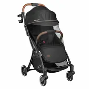 Carucior sport, Lionelo, Julie One, De la nastere, Greutate redusa, Cu accesorii, Cadru din aluminiu, 0-22 kg, Pliere compacta pentru avion, Conform cu standardele europene de securitate EN1888-1 si EN1888-2, Negru BYNLO-JULIE_ONE_BLACK