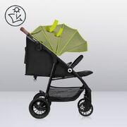 Carucior sport, Lionelo, Zoey, De la nastere, Cu accesorii, Cadru din aluminiu, 0- 15 kg, Conform cu standardul european de securitate EN1888-1, Gri BYNLO-ZOEY_GREY_STONE