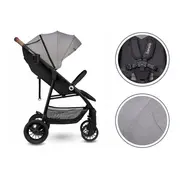Carucior sport, Lionelo, Zoey, De la nastere, Cu accesorii, Cadru din aluminiu, 0- 15 kg, Conform cu standardul european de securitate EN1888-1, Gri BYNLO-ZOEY_GREY_STONE
