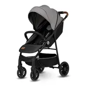 Carucior sport, Lionelo, Zoey, De la nastere, Cu accesorii, Cadru din aluminiu, 0- 15 kg, Conform cu standardul european de securitate EN1888-1, Gri BYNLO-ZOEY_GREY_STONE
