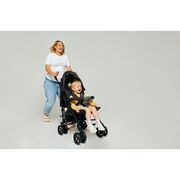 Carucior sport compact, Lionelo, Irma, Spatar reglabil in 4 pozitii, Suport picioare reglabil, Manere rotative, Pliere tip umbrela, 6- 36 luni, Pana la 15 kg, Conform cu EN1888-1:2018, Gri BYNLO-IRMA_GREY/DARKGREY