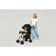 Carucior sport compact, Lionelo, Irma, Spatar reglabil in 4 pozitii, Suport picioare reglabil, Manere rotative, Pliere tip umbrela, 6- 36 luni, Pana la 15 kg, Conform cu EN1888-1:2018, Gri BYNLO-IRMA_GREY/DARKGREY