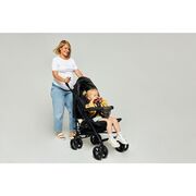 Carucior sport compact, Lionelo, Irma, Spatar reglabil in 4 pozitii, Suport picioare reglabil, Manere rotative, Pliere tip umbrela, 6- 36 luni, Pana la 15 kg, Conform cu EN1888-1:2018, Gri/Negru BYNLO-IRMA_BLACK/DARKGREY