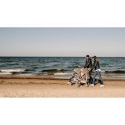 Carucior sport compact, Lionelo, Irma, Spatar reglabil in 4 pozitii, Suport picioare reglabil, Manere rotative, Pliere tip umbrela, 6- 36 luni, Pana la 15 kg, Conform cu EN1888-1:2018, Gri/Negru BYNLO-IRMA_BLACK/DARKGREY