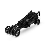 Carucior sport compact, Lionelo, Irma, Spatar reglabil in 4 pozitii, Suport picioare reglabil, Manere rotative, Pliere tip umbrela, 6- 36 luni, Pana la 15 kg, Conform cu EN1888-1:2018, Gri/Negru BYNLO-IRMA_BLACK/DARKGREY