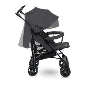 Carucior sport compact, Lionelo, Irma, Spatar reglabil in 4 pozitii, Suport picioare reglabil, Manere rotative, Pliere tip umbrela, 6- 36 luni, Pana la 15 kg, Conform cu EN1888-1:2018, Gri/Negru BYNLO-IRMA_BLACK/DARKGREY