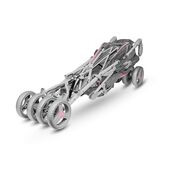 Carucior sport compact, Lionelo, Irma, Spatar reglabil in 4 pozitii, Suport picioare reglabil, Manere rotative, Pliere tip umbrela, 6- 36 luni, Pana la 15 kg, Conform cu EN1888-1:2018, Roz BYNLO-IRMA_PINK
