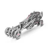 Carucior sport compact, Lionelo, Irma, Spatar reglabil in 4 pozitii, Suport picioare reglabil, Manere rotative, Pliere tip umbrela, 6- 36 luni, Pana la 15 kg, Conform cu EN1888-1:2018, Roz BYNLO-IRMA_PINK