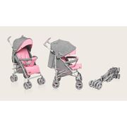 Carucior sport compact, Lionelo, Irma, Spatar reglabil in 4 pozitii, Suport picioare reglabil, Manere rotative, Pliere tip umbrela, 6- 36 luni, Pana la 15 kg, Conform cu EN1888-1:2018, Roz BYNLO-IRMA_PINK