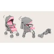 Carucior sport compact, Lionelo, Irma, Spatar reglabil in 4 pozitii, Suport picioare reglabil, Manere rotative, Pliere tip umbrela, 6- 36 luni, Pana la 15 kg, Conform cu EN1888-1:2018, Roz BYNLO-IRMA_PINK