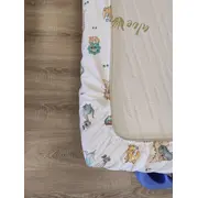 Cearsaf cu elastic din bumbac ranforce pentru patut/saltea de 180 x 80 cm