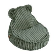 Fotoliu Tip Puf Pentru Copii Meowbaby   Churros Teddy Sako Bag ,   Olive Sage Green, Material Certificat Oeko-tex Pjbcstosg001ie