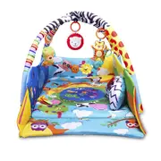 Salteluta interactiva, Lionelo, Anika, Cu jucarii, Oglinda, Perna, Conform cu standardul european de securitate EN71, Multicolor BYNLO-ANIKA_PLUS_BLUE/YELLOW