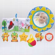 Salteluta interactiva, Lionelo, Anika, Cu jucarii, Oglinda, Perna, Conform cu standardul european de securitate EN71, Multicolor BYNLO-ANIKA_PLUS_BLUE/YELLOW