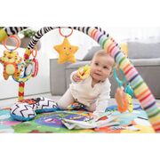 Salteluta interactiva, Lionelo, Anika, Cu jucarii, Oglinda, Perna, Conform cu standardul european de securitate EN71, Multicolor BYNLO-ANIKA_PLUS_BLUE/YELLOW