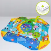 Salteluta interactiva, Lionelo, Anika, Cu jucarii, Oglinda, Perna, Conform cu standardul european de securitate EN71, Multicolor BYNLO-ANIKA_PLUS_BLUE/YELLOW