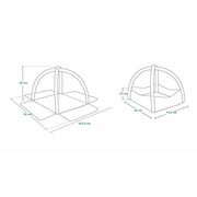 Salteluta interactiva, Lionelo, Anika, Cu jucarii, Oglinda, Perna, Conform cu standardul european de securitate EN71, Multicolor BYNLO-ANIKA_PLUS_BLUE/YELLOW