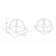 Salteluta interactiva, Lionelo, Anika, Cu jucarii, Oglinda, Perna, Conform cu standardul european de securitate EN71, Multicolor BYNLO-ANIKA_PLUS_BLUE/YELLOW