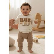 Set hanorac si pantaloni bebelusi - ursuletul vesel bbl3