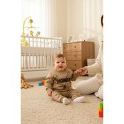 Set hanorac si pantaloni bebelusi din bumbac – monkey bbl6