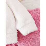 Set pufos si calduros bebelusi cu iepuras – bluza cu gluga + pantaloni roz mbtu134