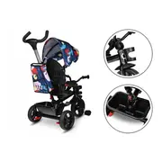 Tricicleta copii, Lionelo, Haari, Ultrapliabila, Multifunctionala, Suport picioare, Control al directiei, Scaun reversibil, Rotire 360 grade, Conform cu standardul european de securitate EN71, Albastru BYNLO-HAARI_BLUE_NAVY