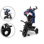 Tricicleta copii, Lionelo, Haari, Ultrapliabila, Multifunctionala, Suport picioare, Control al directiei, Scaun reversibil, Rotire 360 grade, Conform cu standardul european de securitate EN71, Albastru BYNLO-HAARI_BLUE_NAVY