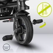 Tricicleta copii, Lionelo, Haari, Ultrapliabila, Multifunctionala, Suport picioare, Control al directiei, Scaun reversibil, Rotire 360 grade, Conform cu standardul european de securitate EN71, Bubblegum BYNLO-HAARI_BUBBLEGUM