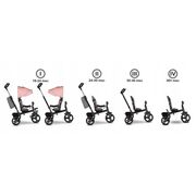 Tricicleta copii, Lionelo, Haari, Ultrapliabila, Multifunctionala, Suport picioare, Control al directiei, Scaun reversibil, Rotire 360 grade, Conform cu standardul european de securitate EN71, Bubblegum BYNLO-HAARI_BUBBLEGUM