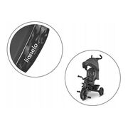 Tricicleta copii, Lionelo, Haari, Ultrapliabila, Multifunctionala, Suport picioare, Control al directiei, Scaun reversibil, Rotire 360 grade, Conform cu standardul european de securitate EN71, Gri BYNLO-HAARI_STONE_GREY