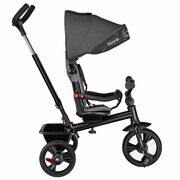 Tricicleta copii, Lionelo, Haari, Ultrapliabila, Multifunctionala, Suport picioare, Control al directiei, Scaun reversibil, Rotire 360 grade, Conform cu standardul european de securitate EN71, Gri BYNLO-HAARI_STONE_GREY