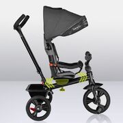 Tricicleta copii, Lionelo, Haari, Ultrapliabila, Multifunctionala, Suport picioare, Control al directiei, Scaun reversibil, Rotire 360 grade, Conform cu standardul european de securitate EN71, Gri BYNLO-HAARI_STONE_GREY