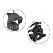 Tricicleta copii, Lionelo, Haari, Ultrapliabila, Multifunctionala, Suport picioare, Control al directiei, Scaun reversibil, Rotire 360 grade, Conform cu standardul european de securitate EN71, Gri BYNLO-HAARI_STONE_GREY