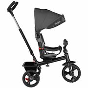 Tricicleta copii, Lionelo, Haari, Ultrapliabila, Multifunctionala, Suport picioare, Control al directiei, Scaun reversibil, Rotire 360 grade, Conform cu standardul european de securitate EN71, Gri BYNLO-HAARI_STONE_GREY