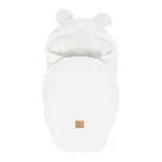 Baby Wrap With Teddy Ears - Boucle Alb ,   Confort Si Siguranta Din Primele Clipe Pjbmboot093