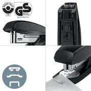 Capsator plastic Leitz Recycle NeXXt Series, 25 coli, 200 capse P3 incluse, partial reciclat, negru BPTCSL060095