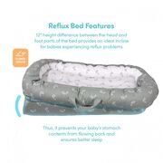 Co-sleeper anti-reflux Tiny Leaves SeviBebe BBKSEV_273-215