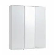 Dulap Alb necolantat Trei Usi 180x120x45cm - Ptv8399
