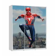Dulap Spiderman City Trei Usi 180x120x45cm - Ptv8417