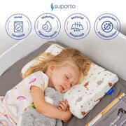 HUSA de schimb / Fata de perna - pentru Perna Copii Suporto Toddler - Model Dinozauri - Bumbac 100% SPTHPCO4