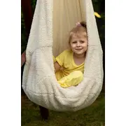 Leagan Tip Cocon Pentru Copii Meowbaby   Boucle White  ,   Locul Preferat Pentru Joaca Si Relaxare Pjbmbohkk93