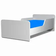 Pat copii Alb nepersonalizat model  Creativ, 130x60 Cm Ptv8696