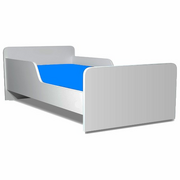 Pat copii Alb nepersonalizat model  Creativ, 130x60 Cm Ptv8696