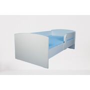 Pat copii Alb nepersonalizat model  Cu Protectie, 180x80 Cm Ptv8753