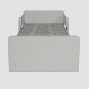 Pat copii Alb nepersonalizat model  Dubla Protectie, 130x60 Cm Ptv8758