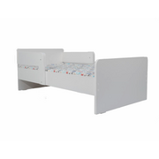 Pat copii Alb nepersonalizat model  Dubla Protectie, 140x70 Cm Ptv8767