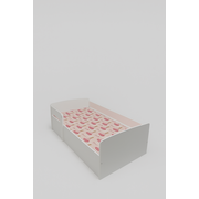 Pat fetite Frozen Flowers, Cu Protectie, 180x80 Cm Ptv8814