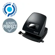 Perforator plastic Leitz Recycle NeXXt Series, 30 coli, partial reciclat, negru BPTCSL530095